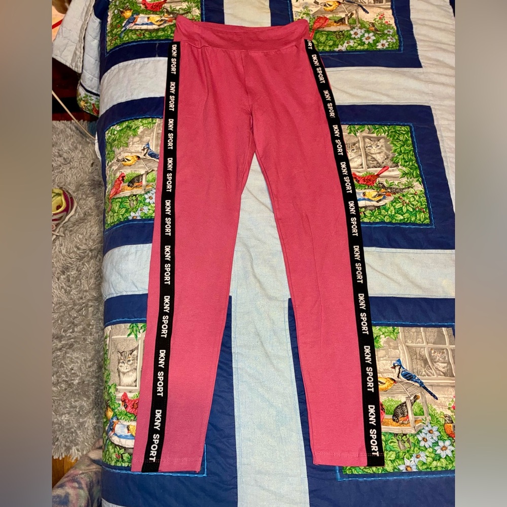 DKNY Sport Rose Violet Pants --- Size Girls XL 14/16 --- NWT